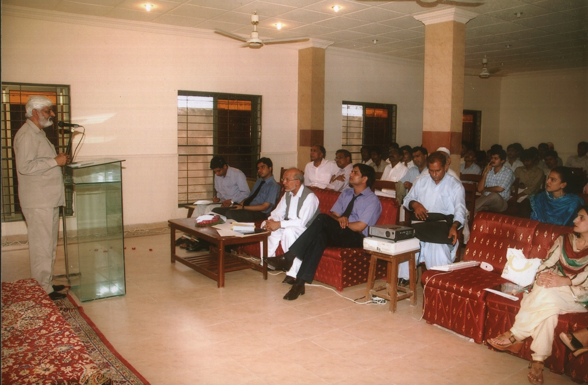 Prof. Akram Ch. at a Seminar